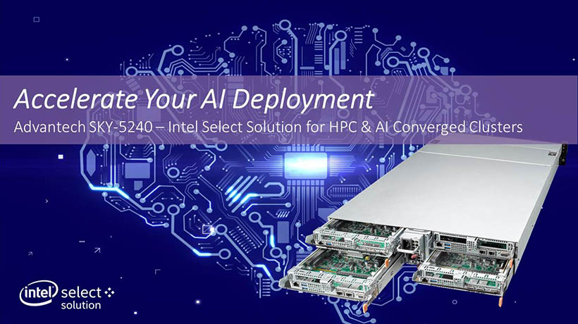 Intel Select Solutions cho các cụm hội tụ HPC & AI với Advantech SKY-5240